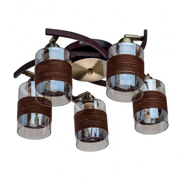 Люстра потолочная DeMarkt 638012705 Олимпия 5x60W E14